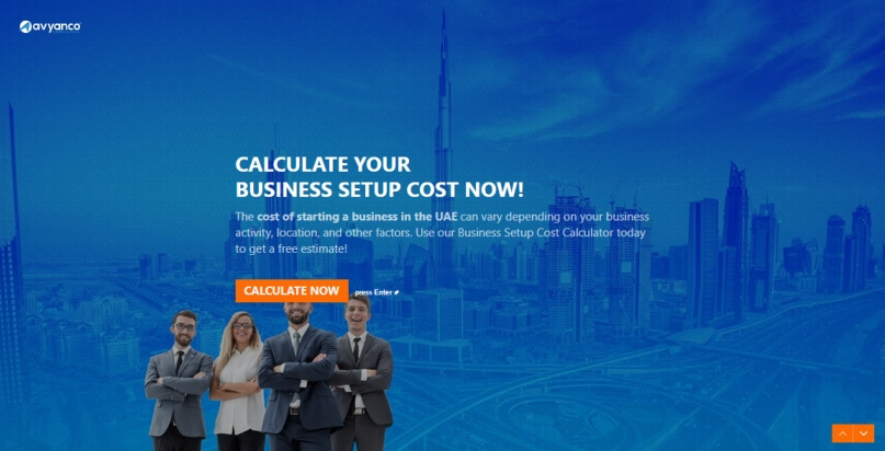 Business Setup Cost Calculator Dubai, UAE