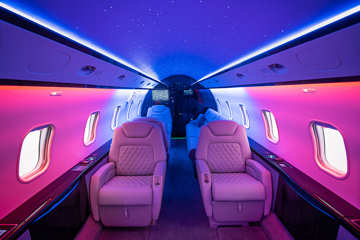Programmable Starlight Cabin Headliner for Aircraft