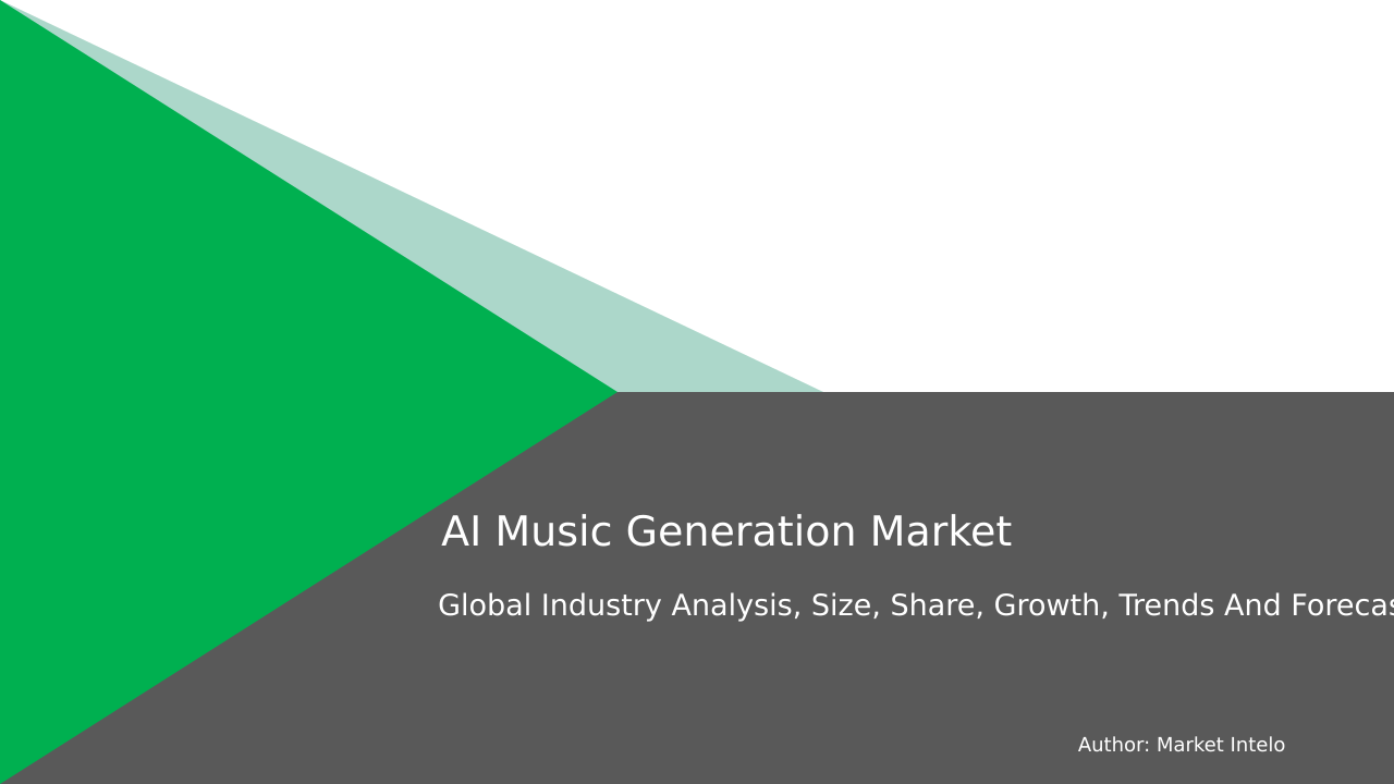 AI Music Generation Market Research Report 2033