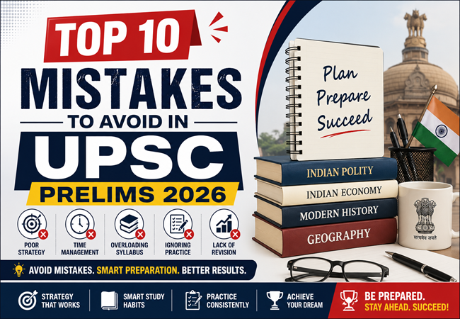 Top 10 Common Mistakes to Avoid in UPSC Prelims 2026