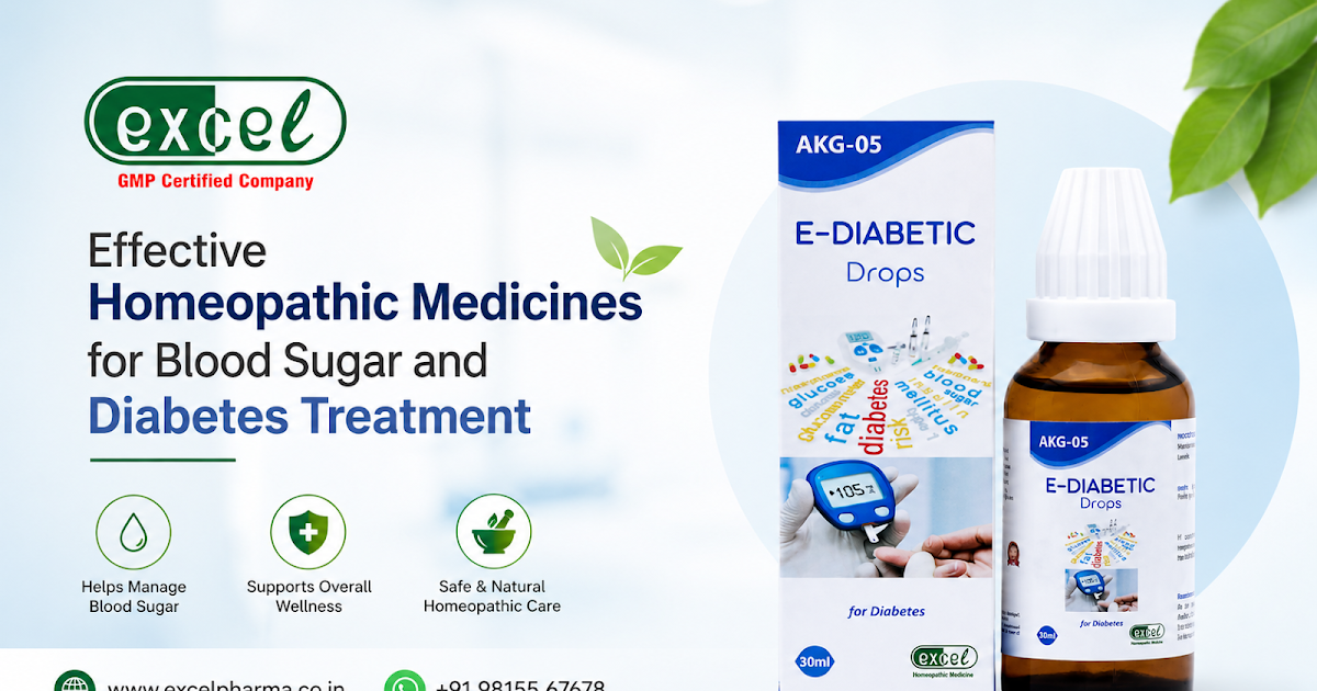 Effective Homeopathic Medicines for Blood Sugar and Diabetes Treatment