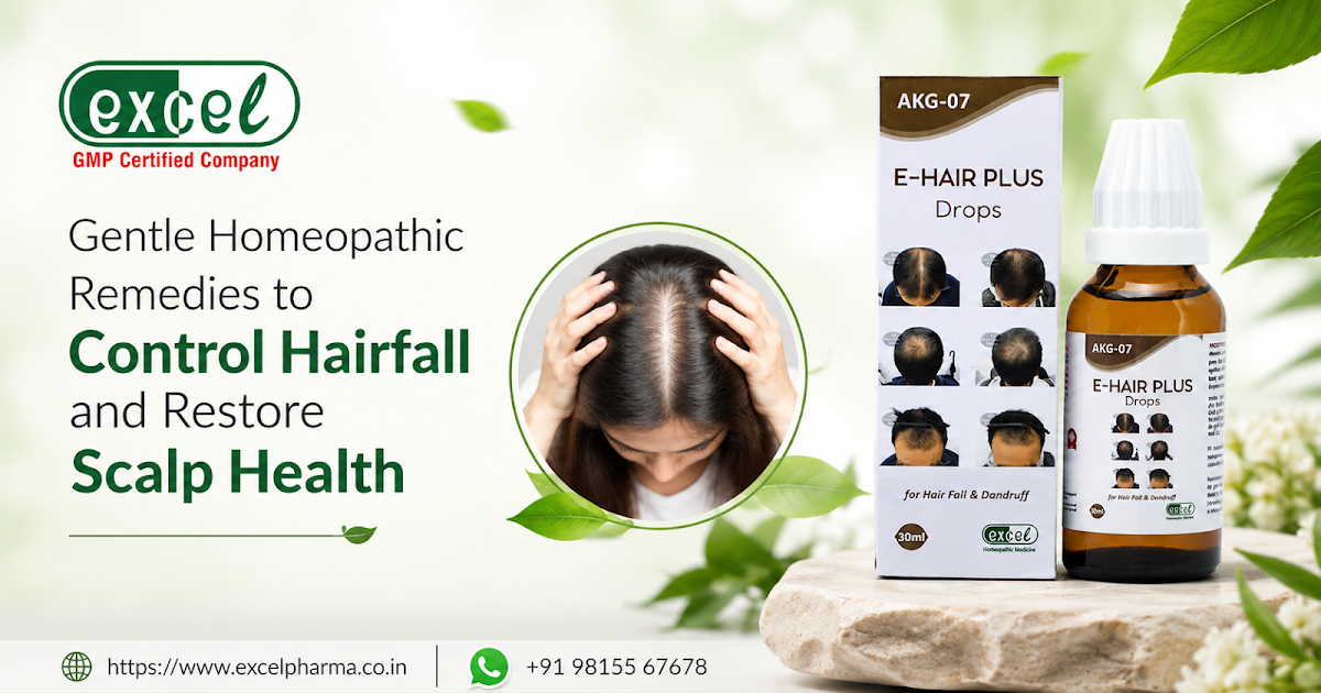 Gentle Homeopathic Remedies to Control Hairfall and Restore Scalp Health