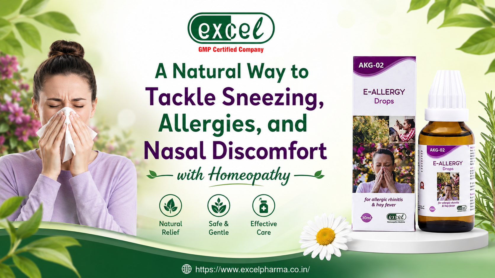A Natural Way to Tackle Sneezing, Allergies, and Nasal Discomfort with Homeopathy – Excel Pharma