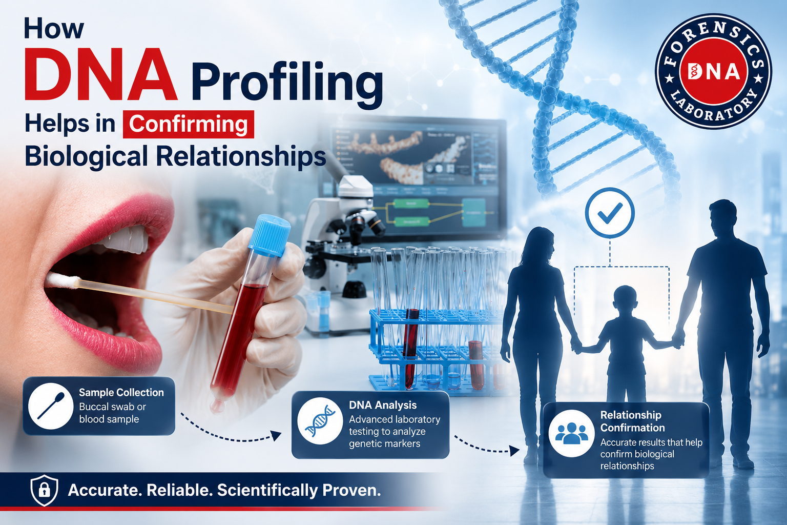 How DNA Profiling Helps in Confirming Biological Relationships with Accuracy – DNA Forensics Laboratory Pvt. Ltd.