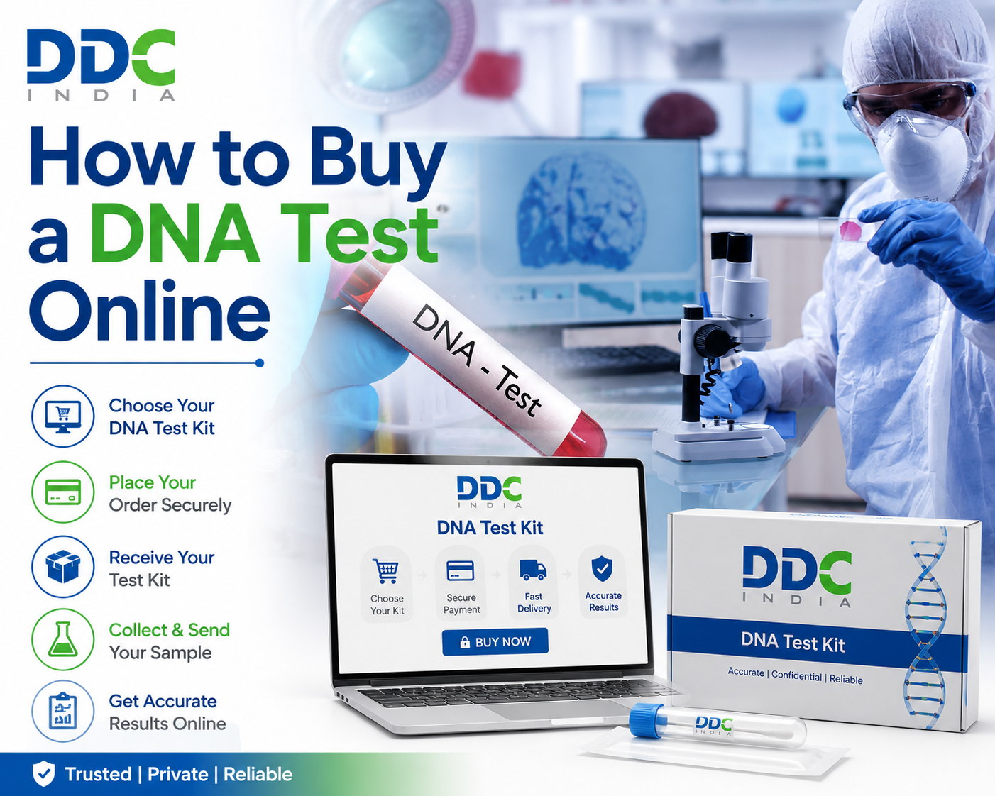 How to Buy a DNA Test Online and Get Answers from Home? – DDC Laboratories India