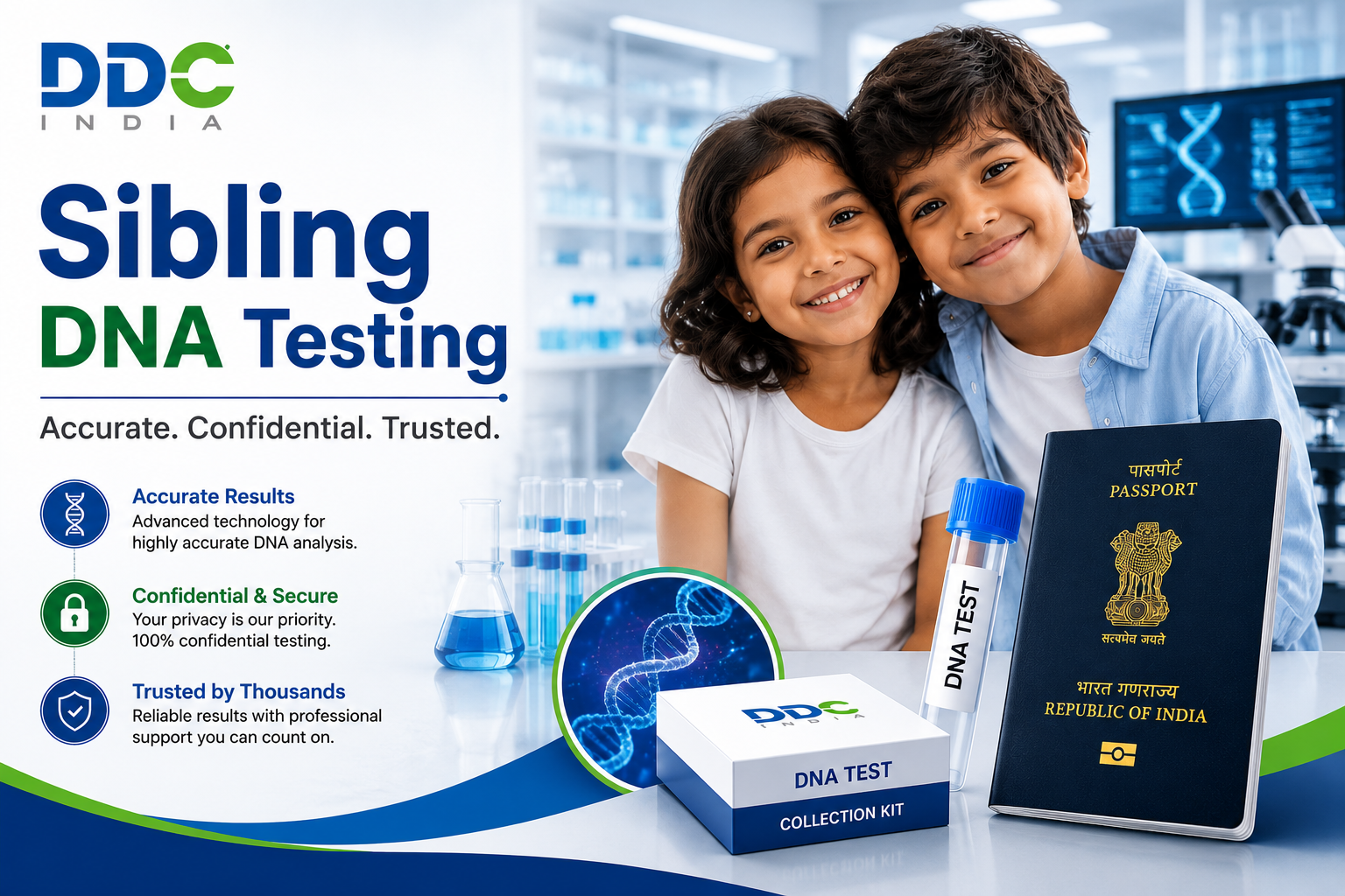 Discover the Truth Behind Biological Relationships Through Sibling DNA Testing – DDC Laboratories India