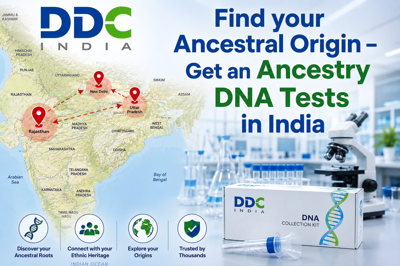 Ancestry DNA Tests in India – Trace Your Roots and Discover Your Origins – DDC Laboratories India